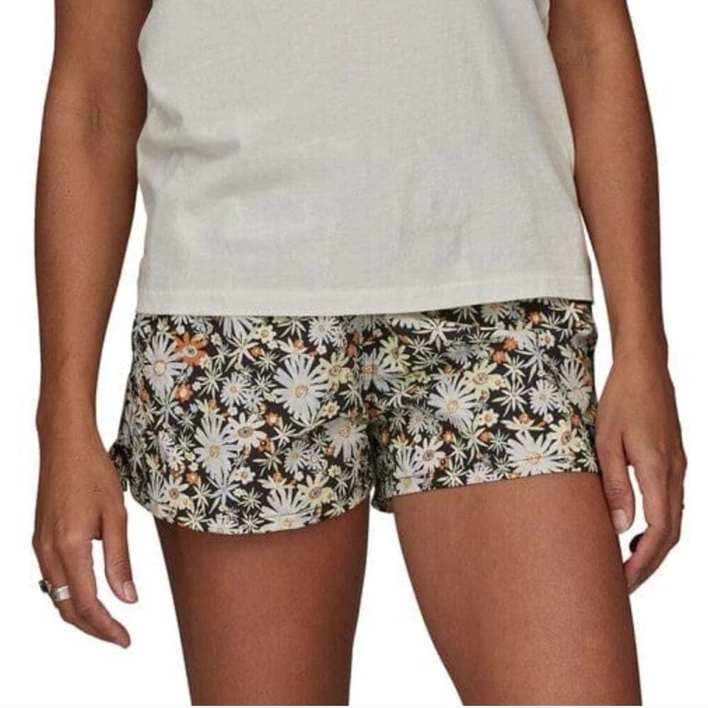 Patagonia Women's Barely Baggies 2.5 Shorts Primavera Ink Black M Hiking Running